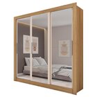 Guarda Roupa Casal 3 Portas Com Espelho E 2 Gavetas Quito Esp