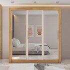 Guarda Roupa Casal 3 Portas Com Espelho E 2 Gavetas Quito Esp