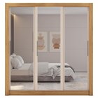 Guarda Roupa Casal 3 Portas Com Espelho E 2 Gavetas Quito Esp