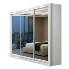 Guarda-roupa Casal 3 Portas Com Espelho E 4 Gavetas 185,5cm V