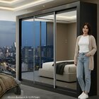 Guarda-roupa Casal 3 Portas Com Espelho E 4 Gavetas 185,5cm V