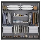 Guarda-roupa Casal 3 Portas Com Espelho E 4 Gavetas 185,5cm V