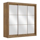 Guarda-roupa Casal 3 Portas Com Espelho E 4 Gavetas 188,5cm V