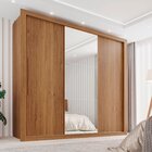 Guarda Roupa Casal 3 Portas Com Espelho E 4 Gavetas Costa Rica