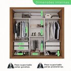 Guarda Roupa Casal 3 Portas Com Espelho E 4 Gavetas Costa Rica
