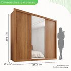 Guarda Roupa Casal 3 Portas Com Espelho E 4 Gavetas Costa Rica