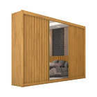 Guarda Roupa Casal 3 Portas Com Espelho - Horizonte-peroba -