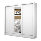 Guarda Roupa Casal 3 Portas Com Espelho Porto Carioca Móveis