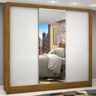 Guarda-roupa Casal 3 Portas Com Espelho Porto Plus Espresso M