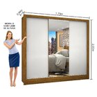 Guarda-roupa Casal 3 Portas Com Espelho Porto Plus Espresso M