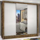 Guarda-roupa Casal 3 Portas Com Espelho Porto Plus Espresso M