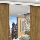 Guarda-roupa Casal 3 Portas Com Espelho Porto Plus Espresso M