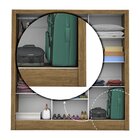 Guarda-roupa Casal 3 Portas Com Espelho Porto Plus Espresso M