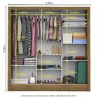 Guarda-roupa Casal 3 Portas Com Espelho Porto Plus Espresso M
