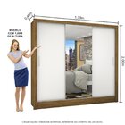 Guarda-roupa Casal 3 Portas Com Espelho Porto Plus Espresso M