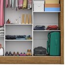 Guarda-roupa Casal 3 Portas Com Espelho Porto Plus Espresso M