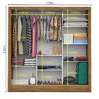Guarda-roupa Casal 3 Portas Com Espelho Porto Plus Espresso M
