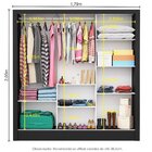 Guarda-roupa Casal 3 Portas Com Espelho Porto Plus Espresso M