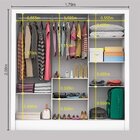 Guarda-roupa Casal 3 Portas Com Espelho Porto Premium Espress