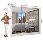 Guarda-roupa Casal 3 Portas Com Espelho Porto Premium Espress