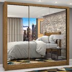 Guarda-roupa Casal 3 Portas Com Espelho Porto Premium Espress