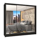 Guarda Roupa Casal 3 Portas Com Espelho Porto Premium Espress