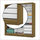 Guarda-roupa Casal 3 Portas Com Espelho Santiago Plus Espress