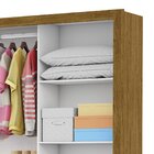Guarda-roupa Casal 3 Portas Com Espelho Santiago Plus Espress