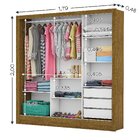 Guarda-roupa Casal 3 Portas Com Espelho Santiago Premium Espr