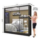 Guarda-roupa Casal 3 Portas Com Espelho Santiago Premium Espr