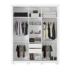 Guarda Roupa Casal 3 Portas Com Pés Vero Branco 32270pe