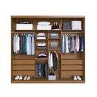 Guarda-roupa Casal 3 Portas Correr 6 Gavetas E Espelho Tiatã