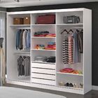 Guarda-roupa Casal 3 Portas De Correr 100% Mdf 1904 Branco -