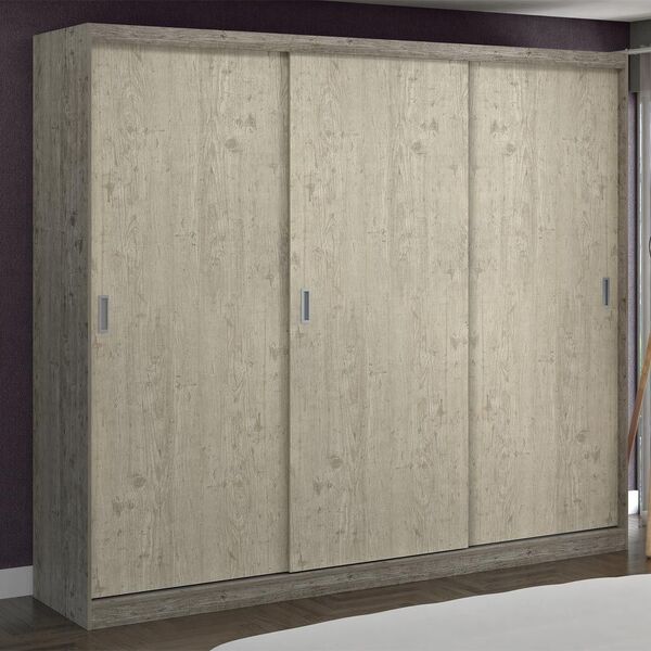 Guarda-roupa Casal 3 Portas De Correr 100% Mdf 1904 Demolição