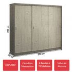 Guarda-roupa Casal 3 Portas De Correr 100% Mdf 1904 Demolição