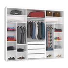 Guarda-roupa Casal 3 Portas De Correr 100% Mdf 1986 Branco/de