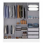 Guarda-roupa Casal 3 Portas De Correr 100% Mdf 4227-1 Branco