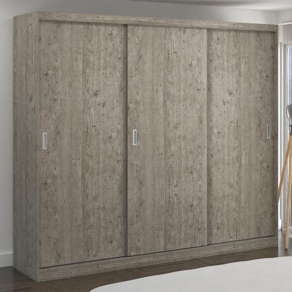 Guarda-roupa Casal 3 Portas De Correr 100% Mdf 7318 Demolição