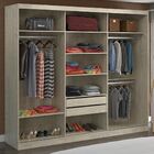 Guarda-roupa Casal 3 Portas De Correr 100% Mdf 7318 Marfim Ar