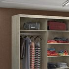 Guarda-roupa Casal 3 Portas De Correr 100% Mdf 7318g4 Marfim