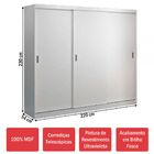 Guarda-roupa Casal 3 Portas De Correr 100% Mdf 774 Branco - F