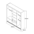 Guarda-roupa Casal 3 Portas De Correr 100% Mdf 774 Demolição