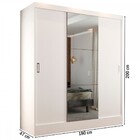Guarda-roupa Casal 3 Portas De Correr 100% Mdf Gold Plus Espe
