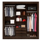 Guarda Roupa Casal 3 Portas De Correr 1200 Imbuia - Araplac