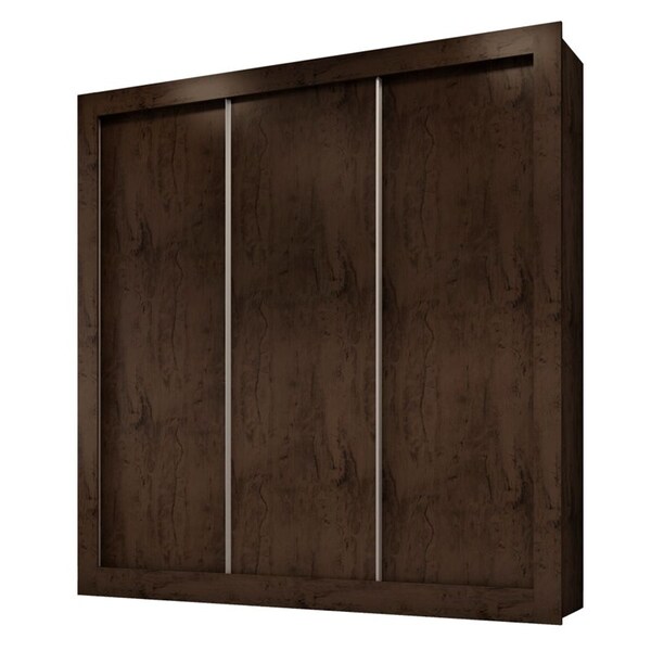 Guarda Roupa Casal 3 Portas De Correr 1200 Imbuia - Araplac