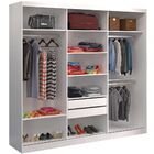 Guarda-roupa Casal 3 Portas De Correr 1 Espelho 100% Mdf 8804