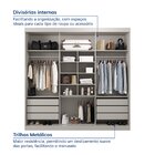 Guarda Roupa Casal 3 Portas De Correr 1 Porta Com Espelho Sam