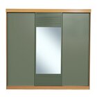 Guarda-roupa Casal 3 Portas De Correr 1 Porta Com Espelho Sam