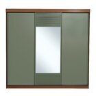 Guarda-roupa Casal 3 Portas De Correr 1 Porta Com Espelho Sam