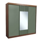 Guarda-roupa Casal 3 Portas De Correr 1 Porta Com Espelho Sam